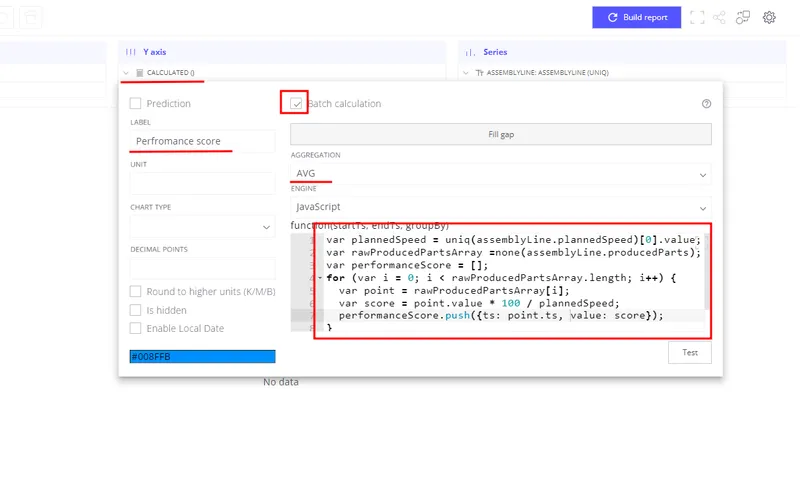 Enable batch calculation for the performance metric