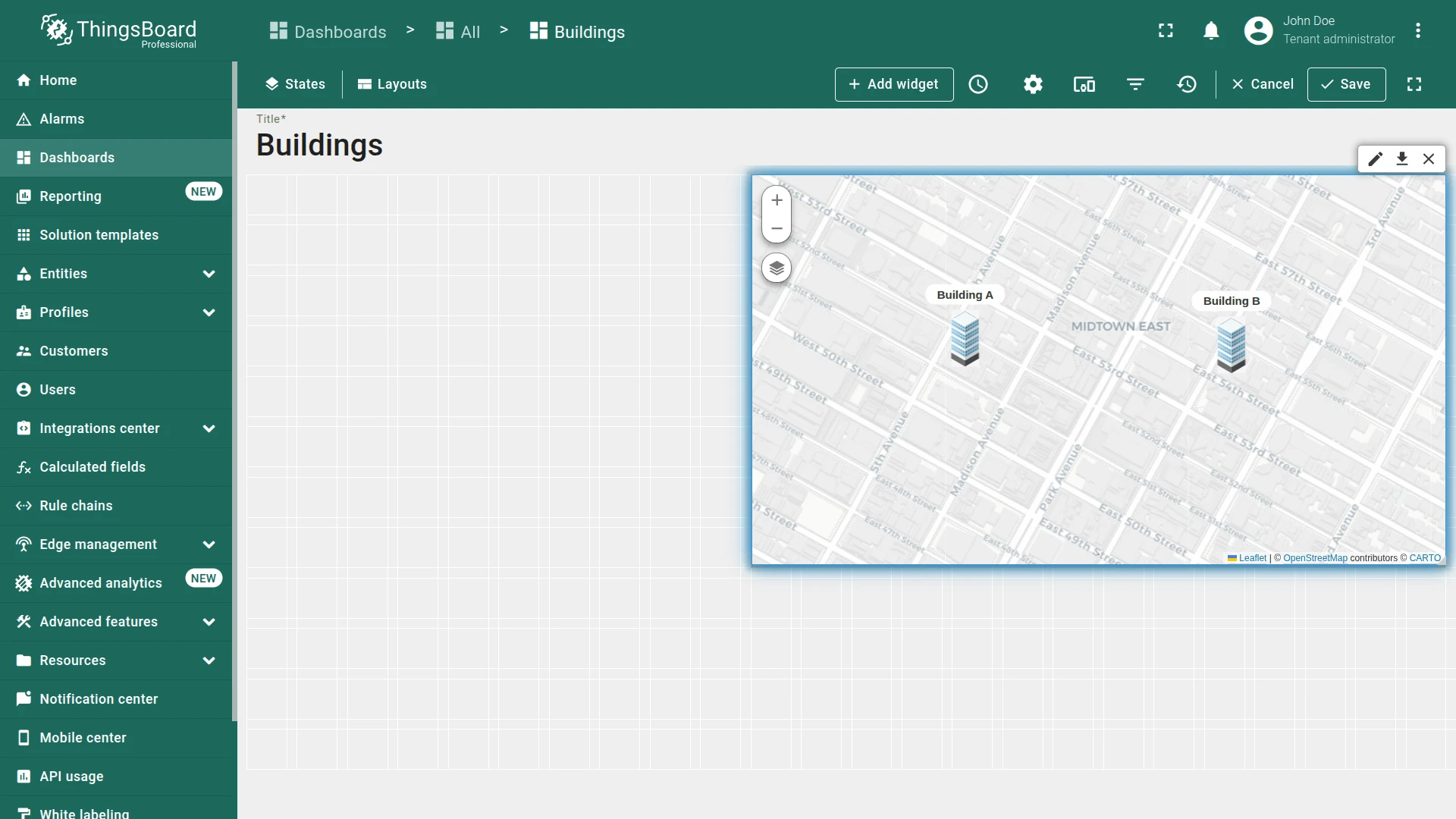 Advanced widget styling