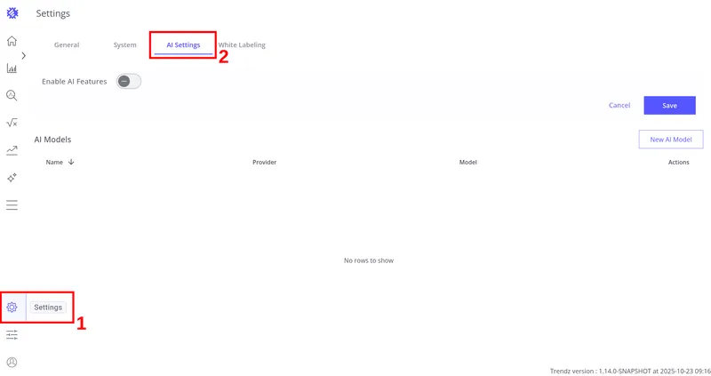 Settings — AI Assistant tab