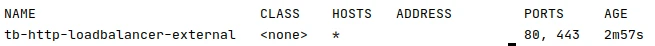 HTTP load balancer status