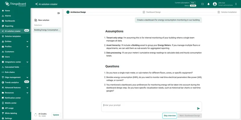 AI Agent assumptions and clarifying questions
