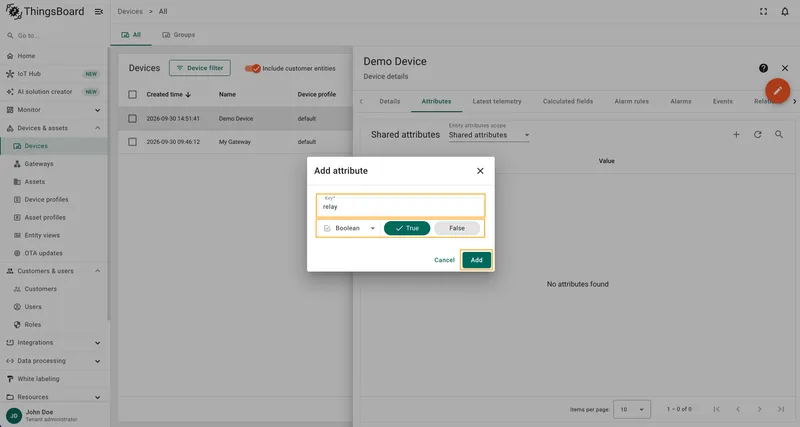 Set relay shared attribute to True