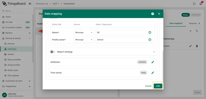 Save time series changes