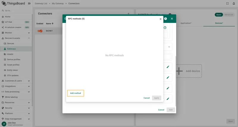 Click Add method