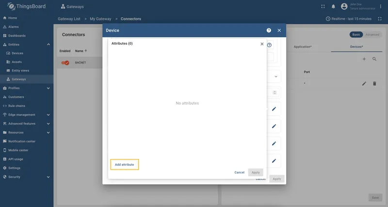 Click Add attribute
