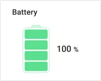 Battery level widget