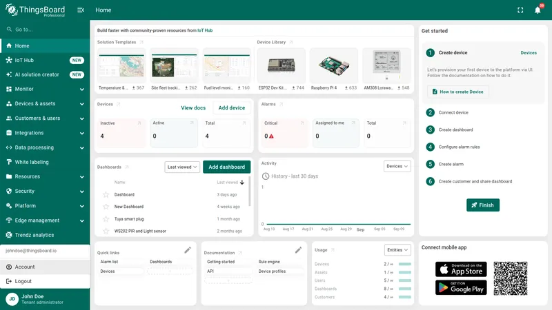 Navigate to Account settings