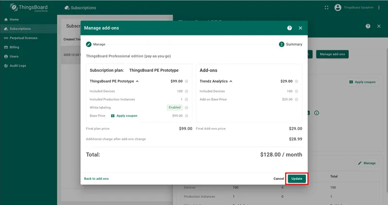Review summary and complete payment