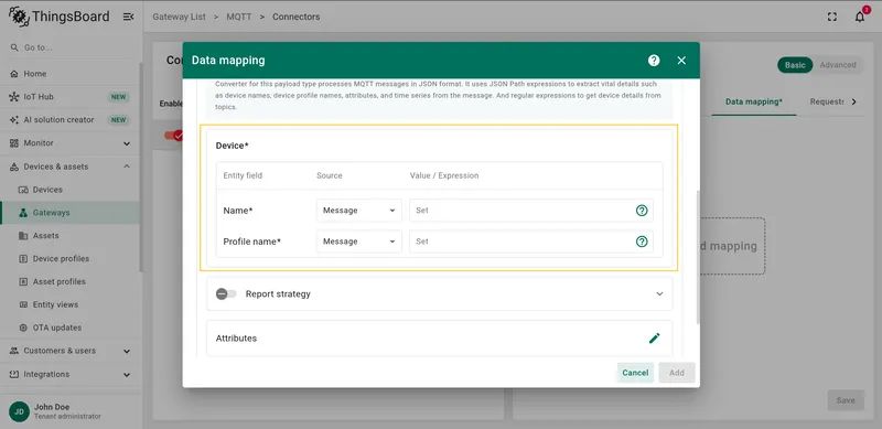 Data conversion subsection