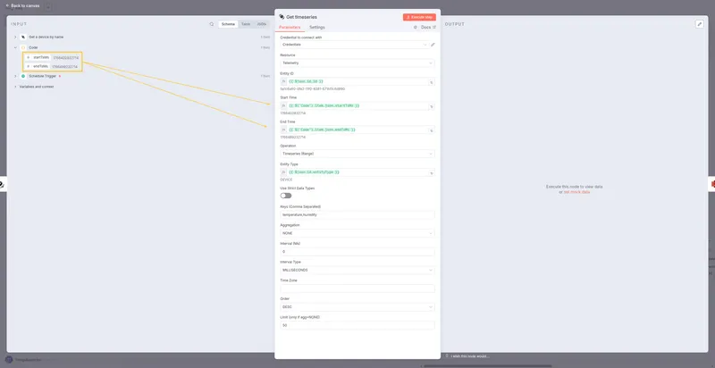 Timeseries configured