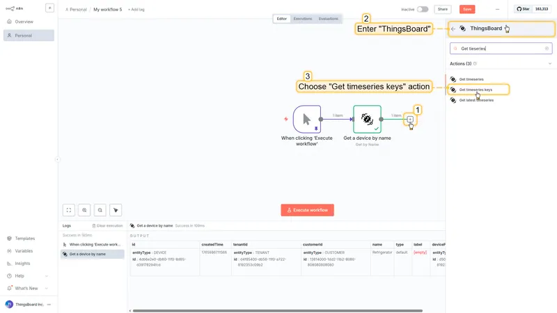Add Get timeseries keys
