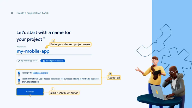 Enter project name