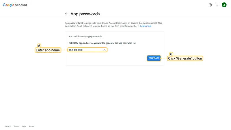 Enter app name