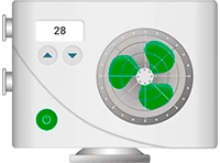 Heat pump traditional view