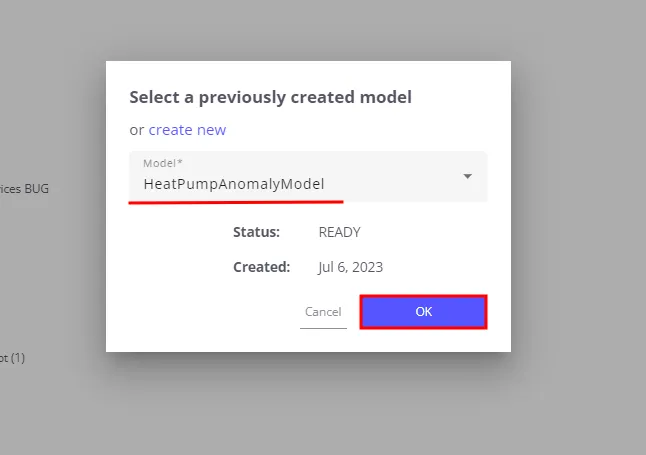 Select anomaly detection model