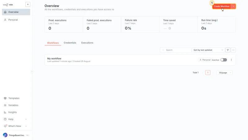 Create workflow