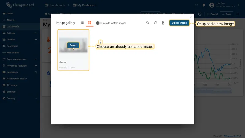 Choose image from gallery