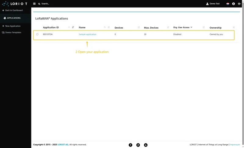 Open your application, in our case it is "**SampleApp**".