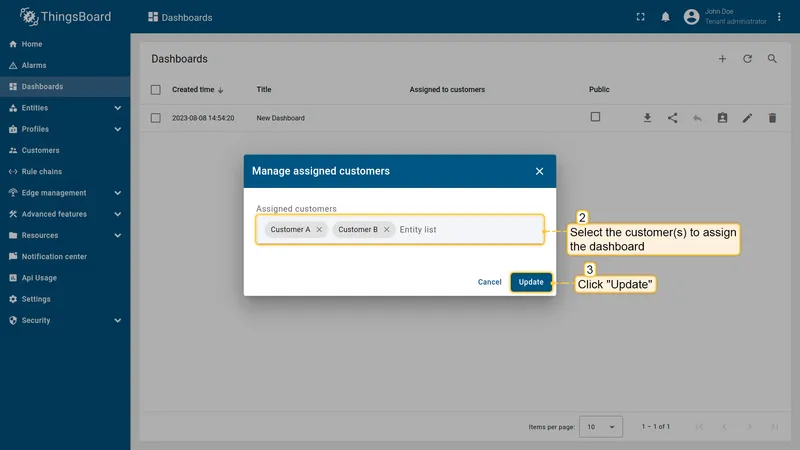 Select customers