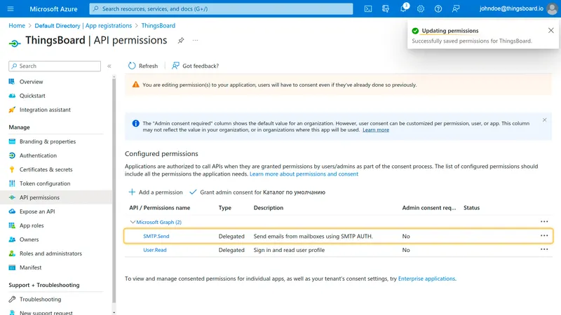 Permissions updated