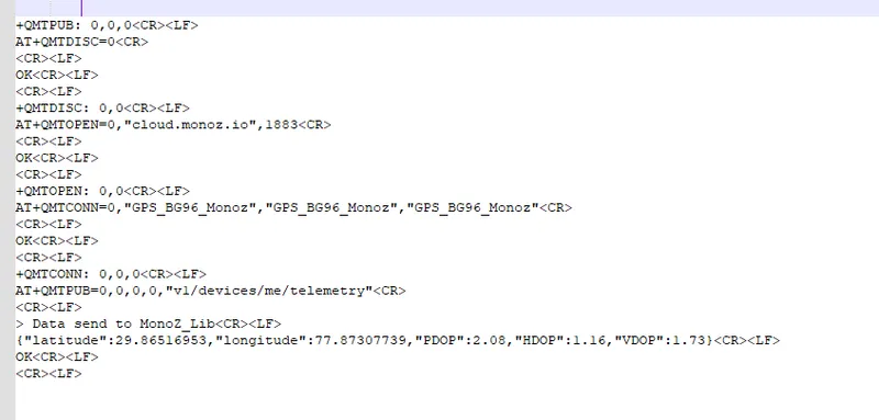 STM32 CLI output after successful firmware flash