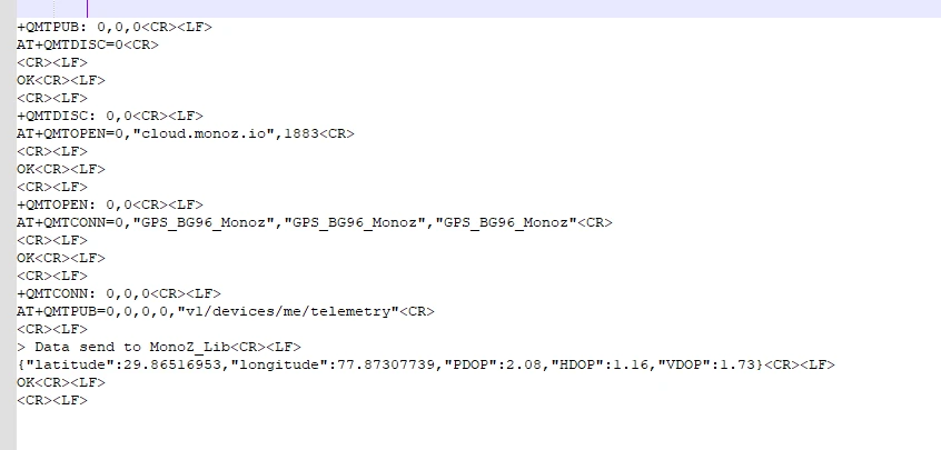 STM32 CLI output after successful firmware flash