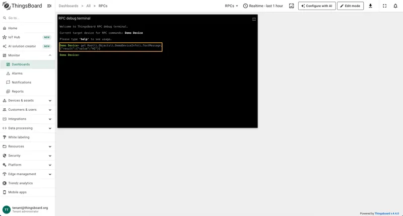 Reserved get RPC result for foreign node