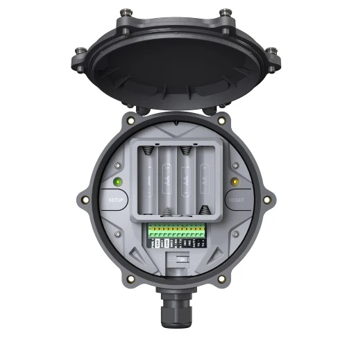 Senquip ORB-C1-G open showing terminal block pinout