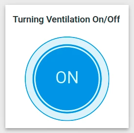 Power button widget controlling ventilation relay via shared attribute