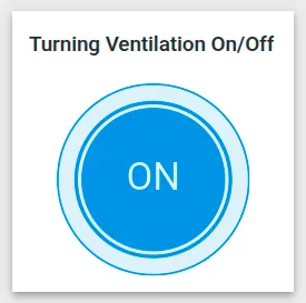 Power button widget controlling ventilation relay via shared attribute