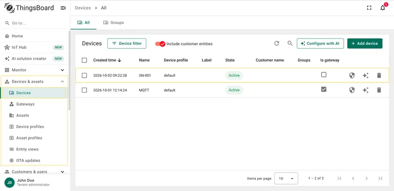 Device active status before disconnect