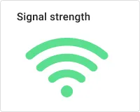 Signal strength widget