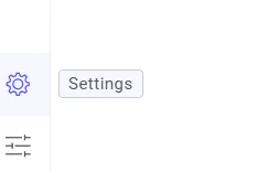 Trendz Settings navigation