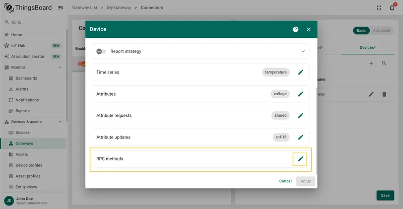 Open the RPC methods section