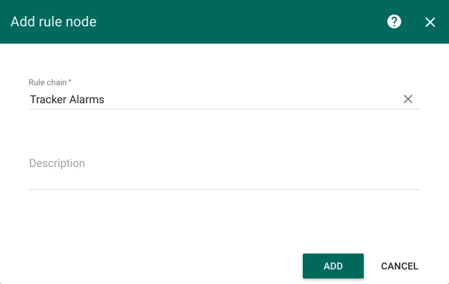 Rule Chain node configuration