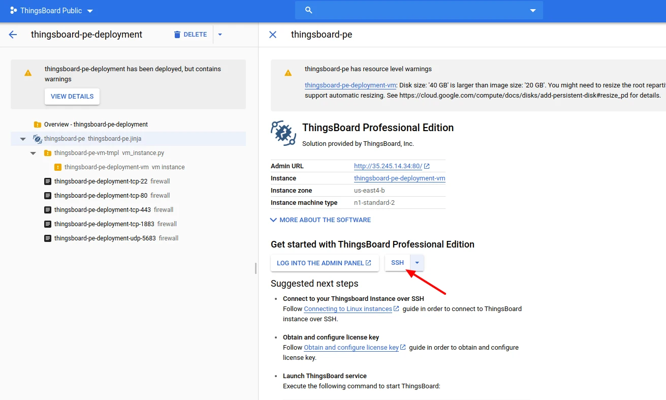 GCP deployment complete