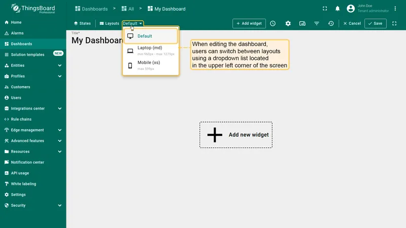 Breakpoint combobox