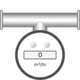 Bottom flow meter SCADA symbol