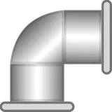 Bottom right elbow pipe SCADA symbol