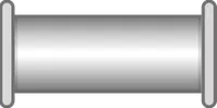Horizontal pipe SCADA symbol