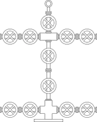 HP Gas wellhead SCADA symbol
