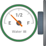 Left analog water level meter SCADA symbol