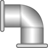 Left bottom elbow pipe SCADA symbol