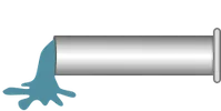 Left drain pipe SCADA symbol