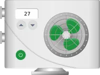 Left heat pump SCADA symbol