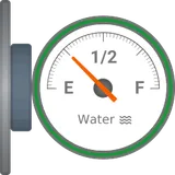 Right analog water level meter SCADA symbol