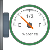 Right analog water level meter SCADA symbol