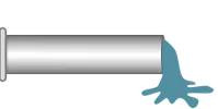 Right drain pipe SCADA symbol
