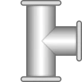 Right tee pipe SCADA symbol