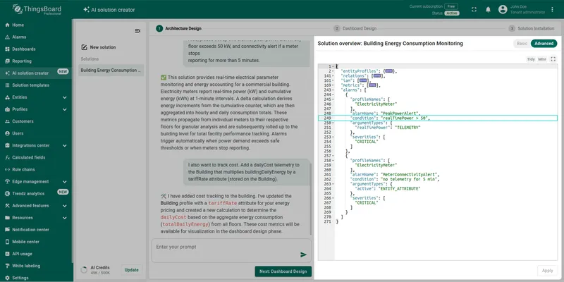 Editing entities in JSON